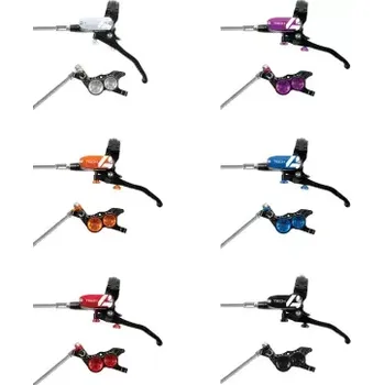 Brzda na kolo Hope Kotoučová brzda TECH4 V4 Black (pravá brzda) - Oranžová