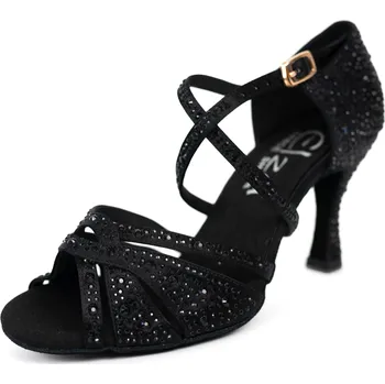 Dámské lodičky Dámské taneční boty Elza - 919 černá 7,5 cm Flare Velikost: 40