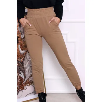 Dámské kalhoty KALHOTY GABRIELLA Karamel M