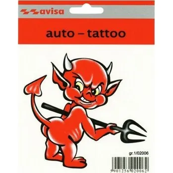 Samolepicí dekorace na vozidlo Samolepící dekory "AVISA" čert a vidle