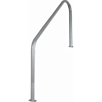 Zábradlí ke schodům, výška 660 mm, pevná příruba - do slané vody