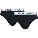 Pánské slipy Fila MAN BRIEF 2-PACK 2XL Černá, Bílá, Tmavě modrá, Červená