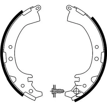 Brzdová čelist Sada brzdových čelistí KAVO PARTS KBS-9930