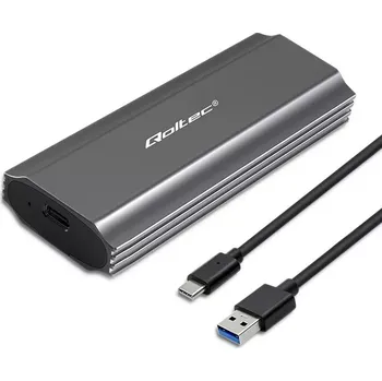 Obal na disk Qoltec pro M.2 SSD SATA NVMe USB-C 2TB