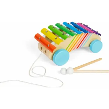 Hudební nástroj pro děti Bigjigs Toys Tahací xylofon