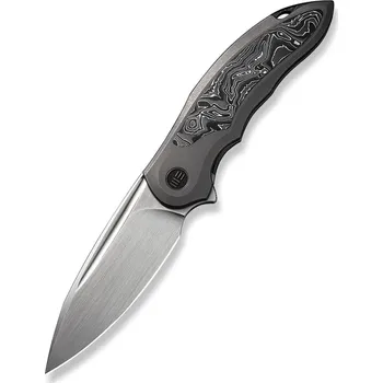 kapesní nůž We Knife Makani šedá titanová rukojeť s vložkou z uhlíkových vláken s hliníkovou fólií WE21048B-2
