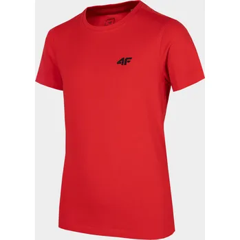 Dívčí tričko 4F HJZ22-JTSM001 RED Dětské tričko EU 152