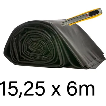 Jezírková fólie Firestone Zbytkový kus fólie 15,25x6=91,50m² (15,25m šíře/ 1,02mm EPDM PondGard kaučuk)