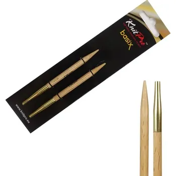 Jehlice Vyměnitelné dřevěné kruhové jehlice Knitpro Basix Birch 5 mm