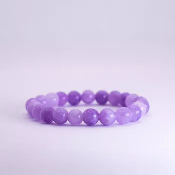 Náramek Náramek z minerálů - Fialový Jadeit fialová