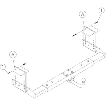 Tažné zařízení 5POSITIONS LOWERING KIT AL-KO FRAMES AND CAMPER WITH EXISTING EXTENSION BARS