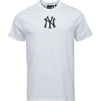 Pánské tričko Pánské triko New Era NEW YORK YANKEES MLB LOGO S Bílá, Černá
