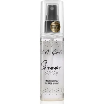 Make-up L.A. Girl Cosmetics Shimmer Spray fixační sprej na make-up na obličej a tělo odstín Gold 80 ml