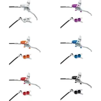 Brzda na kolo Hope Kotoučová brzda TECH4 E4 Silver (levá brzda) - Stříbrná