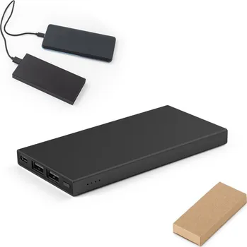 Powerbanka DOROTHY 5. Powerbanka s kapacitou 5 000 mAh vyrobená ze recyklovaného hliníku (100% rAL) bez potisku bez potisku 5 bez potisku