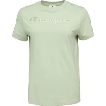 Dámské oblečení Dámské tričko Champion LEGACY M Světle zelená