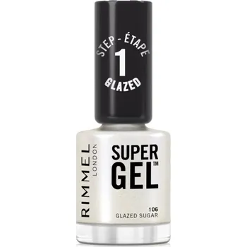 Přípravek na nehty Rimmel Super Gel gelový lak na nehty bez užití UV/LED lampy odstín 106 Glazed Sugar 12 ml