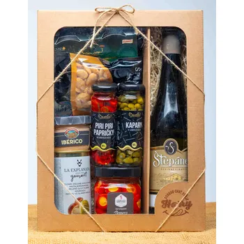 Dárková krabička VELKÁ DÁRKOVÁ SADA s BÍlým vínem (VELKÁ DÁRKOVÁ SADA s BÍlým vínem)