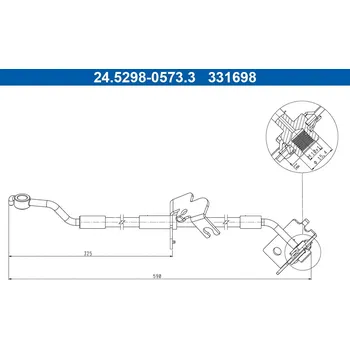 Brzdová hadice Brzdová hadice ATE 24.5298-0573.3