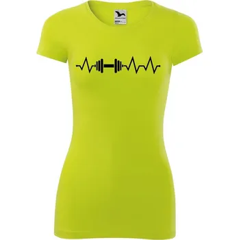 Dámské oblečení DOBRÝ TRIKO Dámské tričko Tep činka Velikost: 2XL, Barva: Limetková