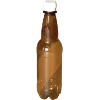 Láhev PET LÁHEV 500 ML NA PIVO HNĚDÁ BEZ UZÁVĚRU (100 ks)