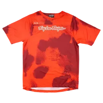 cyklistický dres Troy Lee Designs Dětský dres s krátkým rukávem Skyline Jersey, Flared, fiery red - L