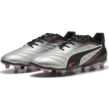 Kopačky Puma King Pro Womens Firm Ground Football Boots Silver/Black 6 (39)