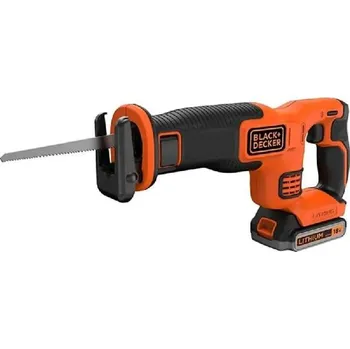 Dílna BLACK+DECKER Nářadí - 18V AKU mečová pila, 1x aku 4,0 Ah Li-Ion, nabíječka BDCR18M1-QW
