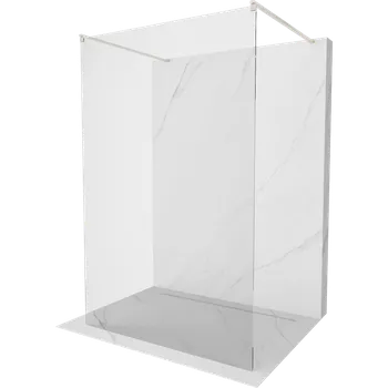 Mexen Kioto samostatně stojící sprchová stěna 160 x 200 cm, transparentní 8 mm, kartáčovaný nikl - 800-160-002-97-00 Sprchové stěny
