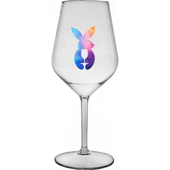 Sklenice ZAJÍČEK - čirá nerozbitná sklenice na víno 470 ml