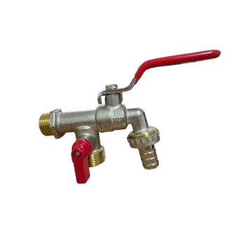 Zahradní hadice Zahradní kulový kohout dvojitý s pákou 1/2x3/4x3/4"