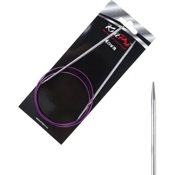 Nástroj na niť a příze Kruhové kovové jehlice Nova Metal 80 cm 2,75 mm