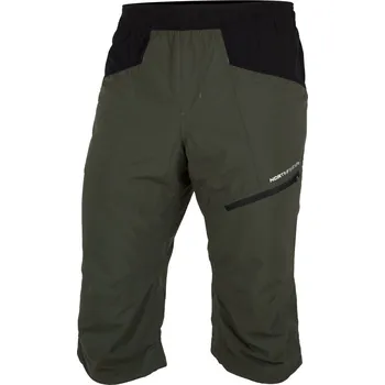 Pánské kraťasy Pánské outdoorové 3/4 šortky Northfinder Artur BE-3511OR-500 Black Dark Green 25/26 M