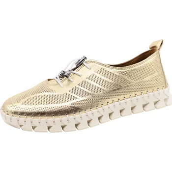 Dámské tenisky Dámské letní celokožené tenisky LA PINTA 0636-2005-627 gold Velikost: 39