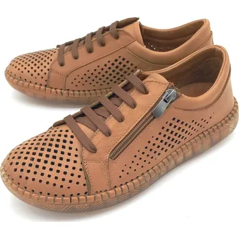 Dámské polobotky Dámské kožené polobotky 999 1106 Klop hnědá Barva: rezavá, Velikost: 39