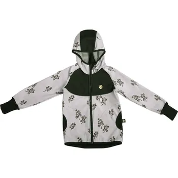 Dětská Soft bunda Grey Blooms 110 - 116