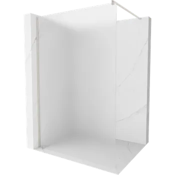 Mexen Kioto sprchová stěna Walk-in 130 x 200 cm, matná 8 mm, kartáčovaný nikl - 800-130-101-97-30 Sprchové stěny