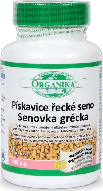 ORGANIKA | Pískavice řecké seno „superbylinka“ pro ženy po porodu a v období kojení - 60 ks
