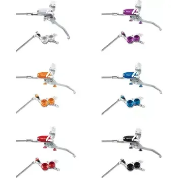 Brzda na kolo Hope Kotoučová brzda TECH4 V4 Silver (levá brzda) - Oranžová