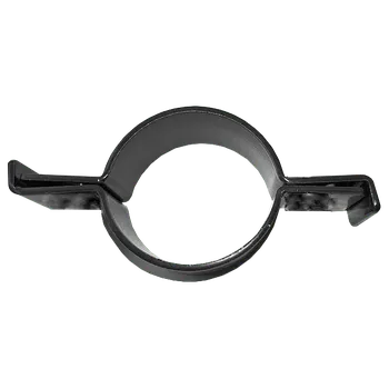 Příslušenství pro plot Úchyt panelu ke sloupku 48mm průběžný bez šroubu a vymezovače; Zn+PVC; Antracit