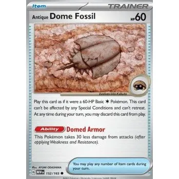 Karetní hra Pokémon MEW 152/165 Antique Dome Fossil - 151 Stav: Near Mint, Verze: NORMAL