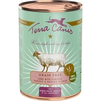 Krmivo pro psa Terra Canis Grain Free konzerva jehněčí s dýní, pastinákem a mučenkou 400 g