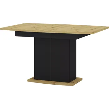 Jídelní stůl Jídelní rozkládací stůl Star 03 s úložným prostorem 140/210 cm dub Artisan/černý