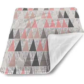 deka Sablio Dětská deka pro miminko Tříbarevné jehlany - 80x100 cm