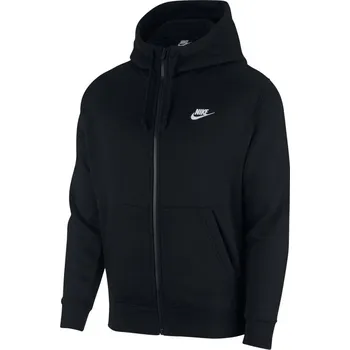 Pánská mikina Nike Sportswear Club Fleece Men's Full-Zip Hoodie Black M