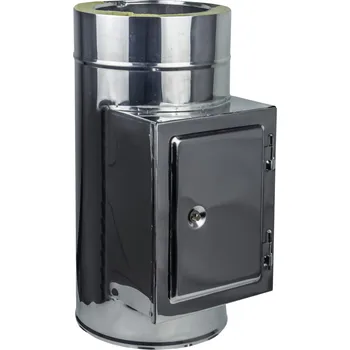 Komín SUPERKOMÍNY Nerezová izolovaná dvířka, DN 180, tl. izolace 30 mm