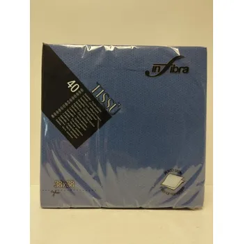 Papírový ubrousek INFIBRA Linea New Soft-tuch modrá 2 vrstvy 38 x 38 cm 40 ks