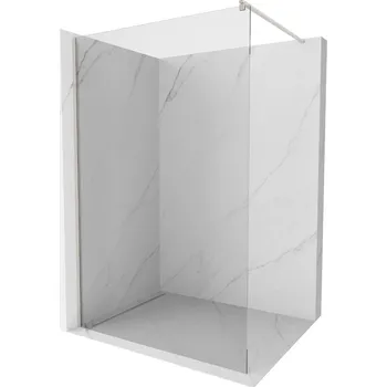 MEXEN/S - Kioto Sprchová zástěna WALK-IN 80 x 200, transparent 8 mm, nikl kartáčovaná 800-080-101-97-00