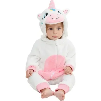 Karnevalová maska Dětský overal kostým Unicorn Jednorožec bílý 2-36 měsíců 2-5 měsíců