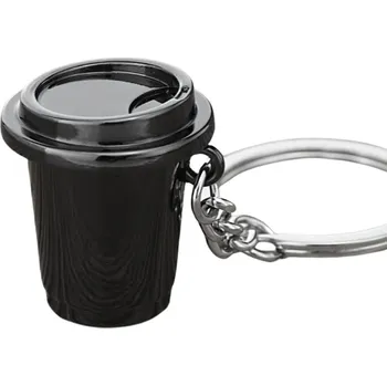 Coffea kelímek na kávu černý přívěsek na klíče